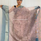 Beige Pink Teal Navya Saree