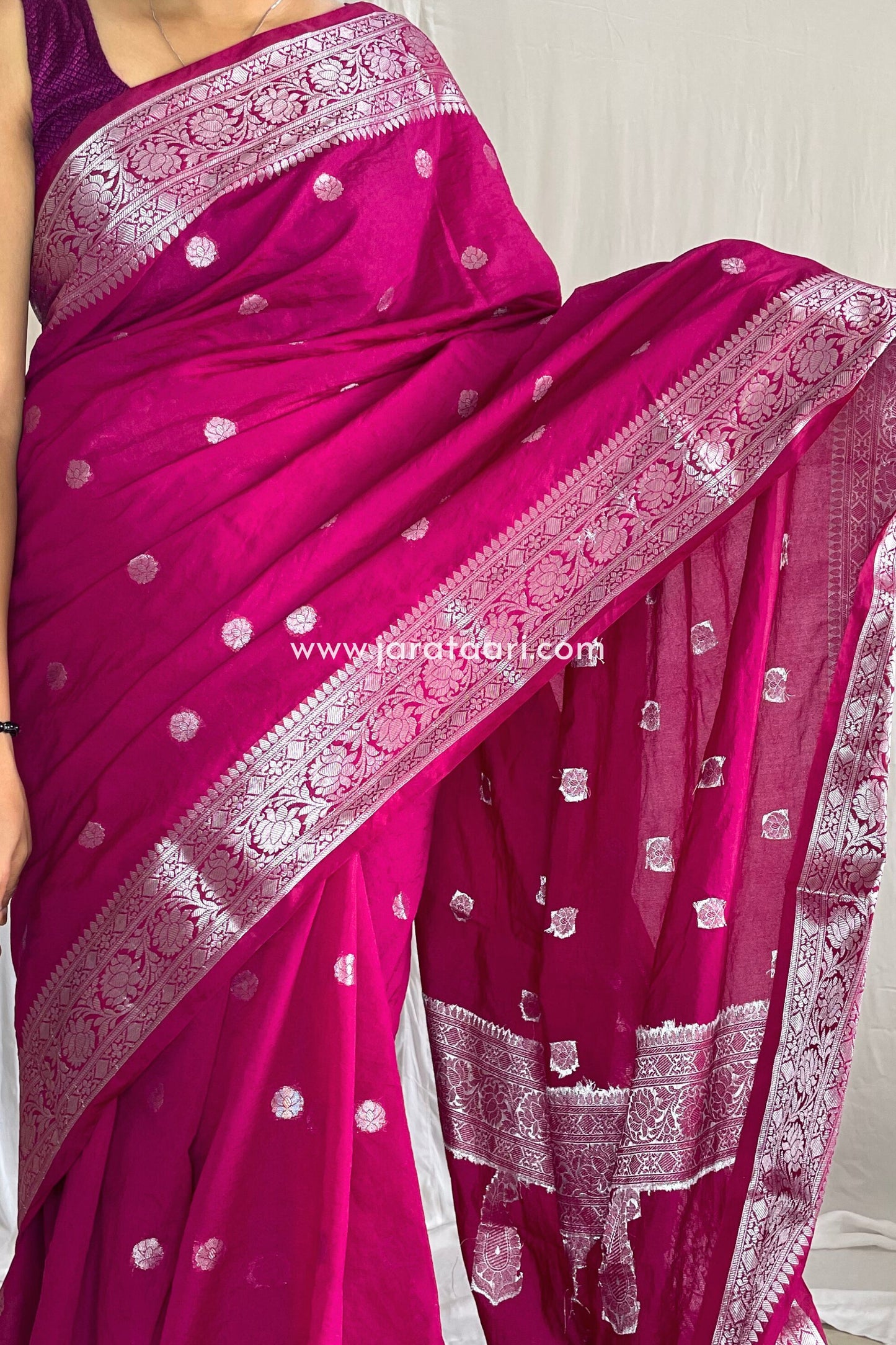 Berry Pink Kaveri Saree