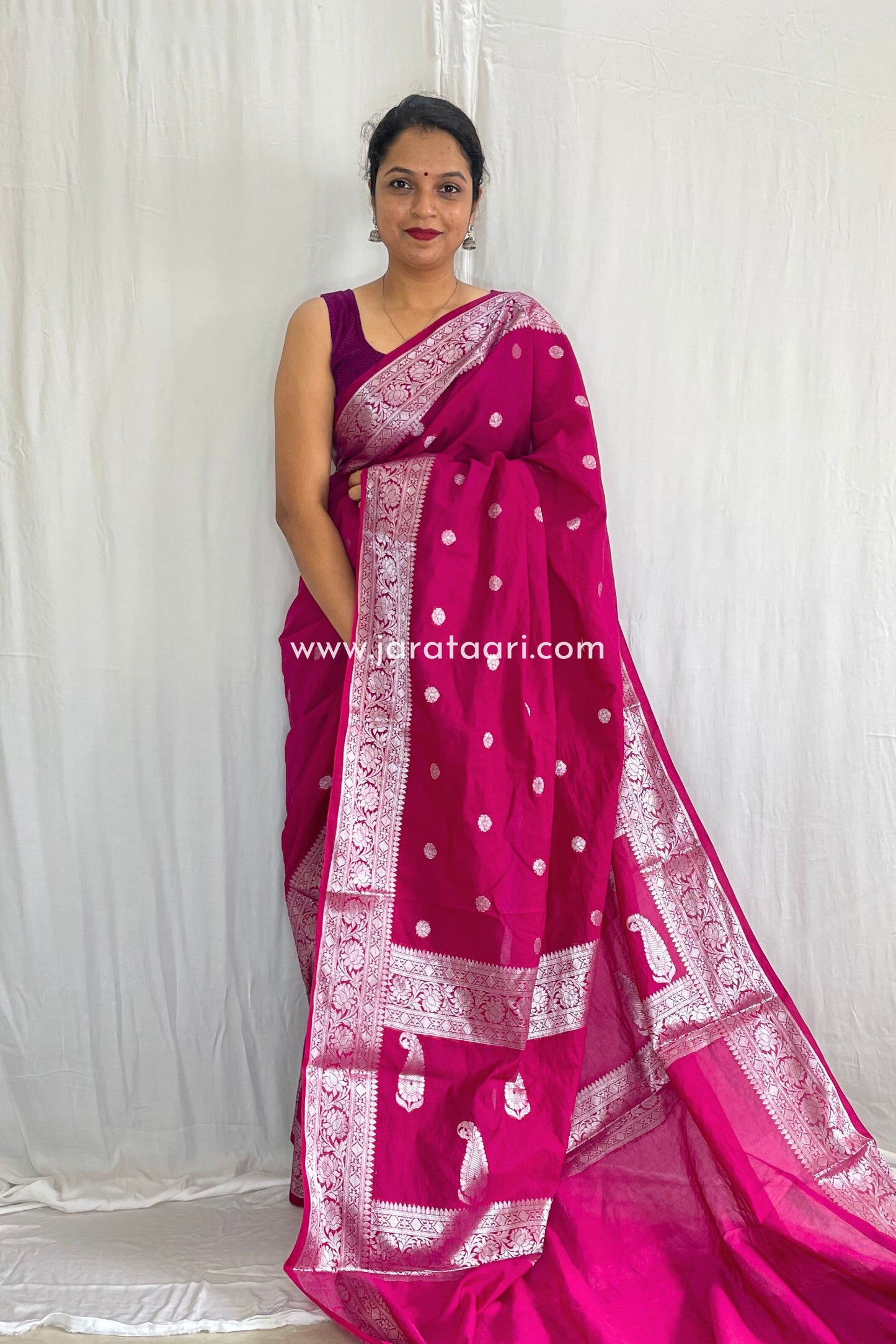 Berry Pink Kaveri Saree