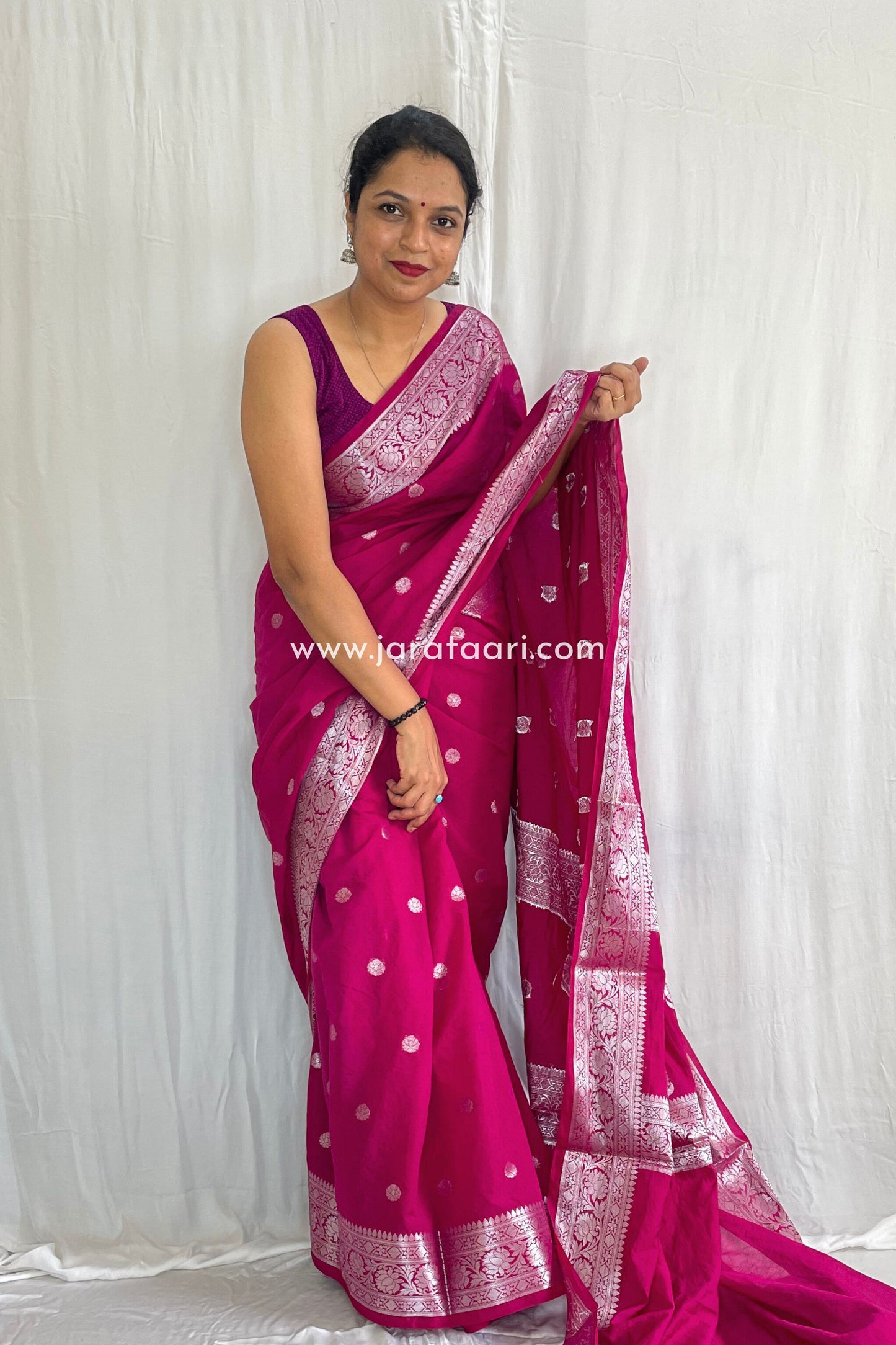 Berry Pink Kaveri Saree