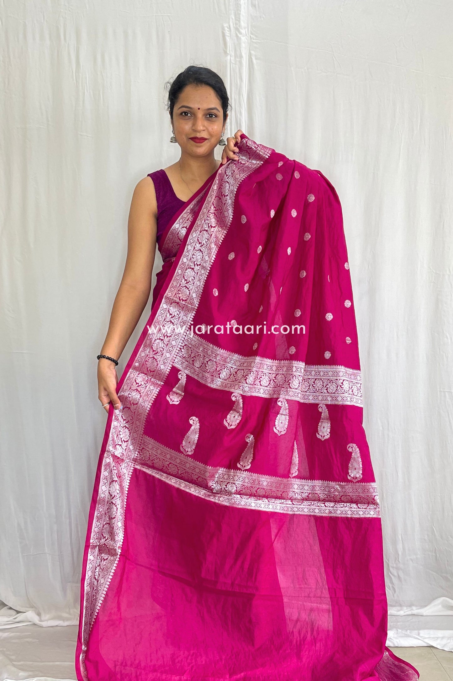 Berry Pink Kaveri Saree