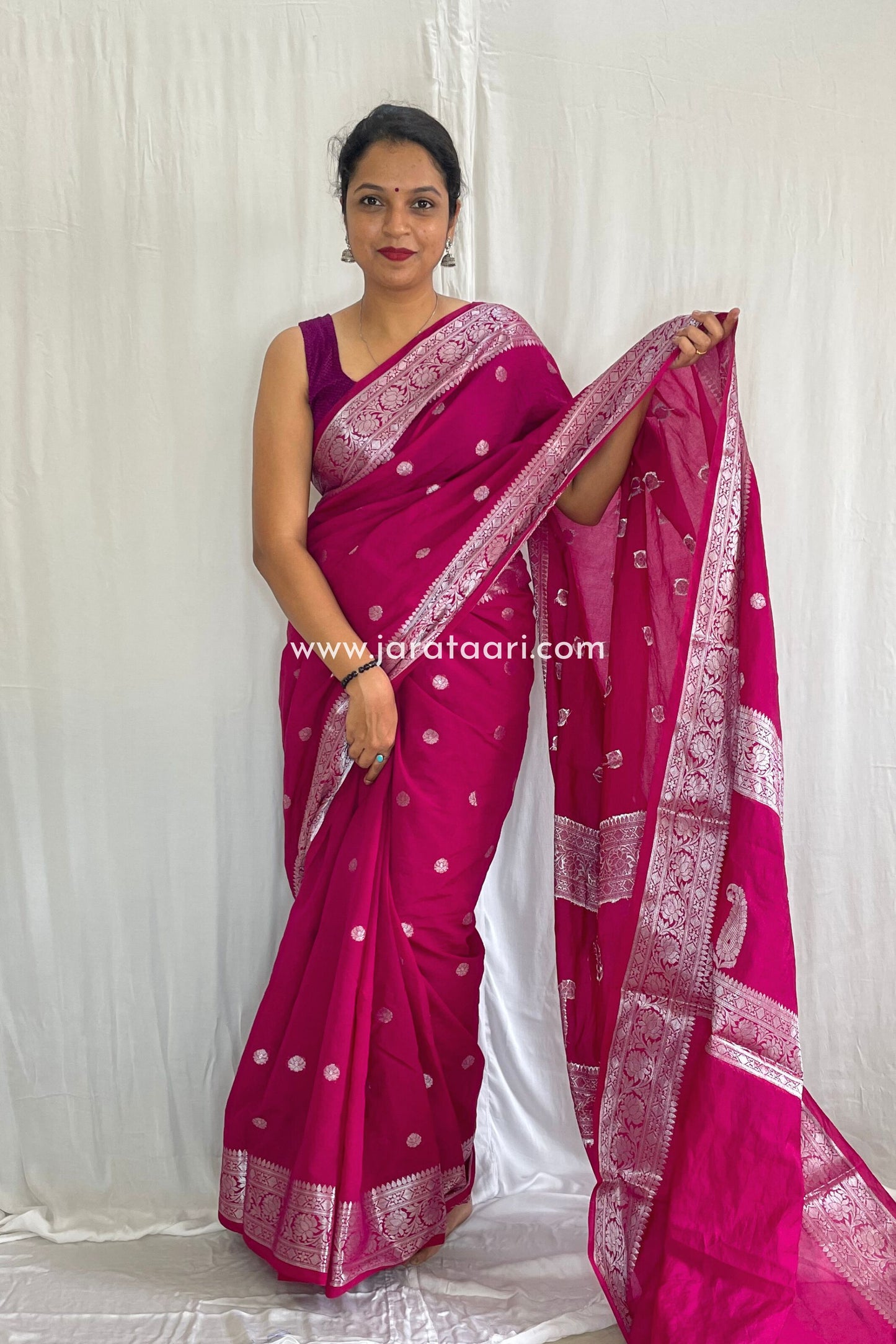 Berry Pink Kaveri Saree