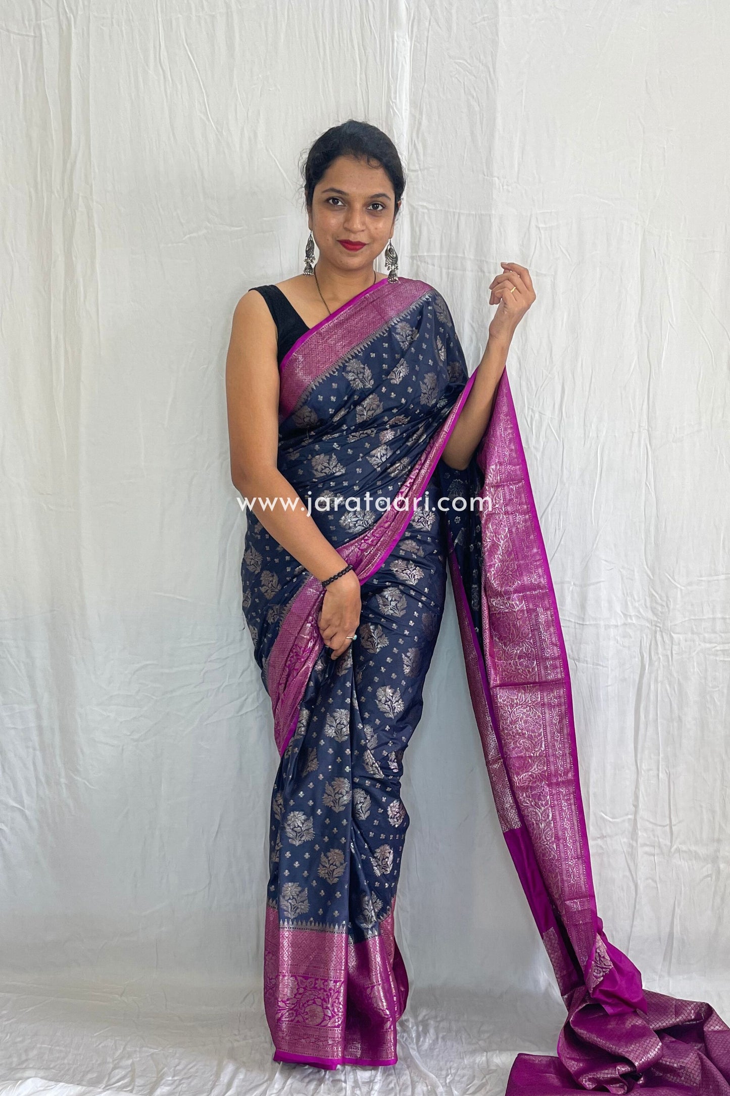 Blue Purple Urmila Saree