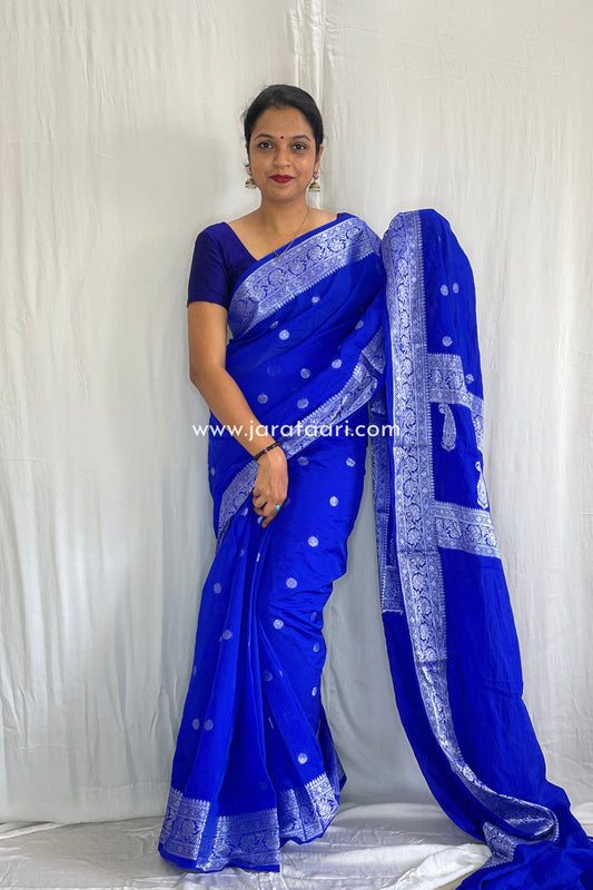 Blue Kaveri Saree