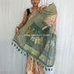 Beige Green Navya Saree