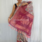 Gray Garnet Pink Navya Saree