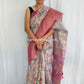 Gray Garnet Pink Navya Saree