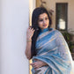 Light Blue Tissue Saree