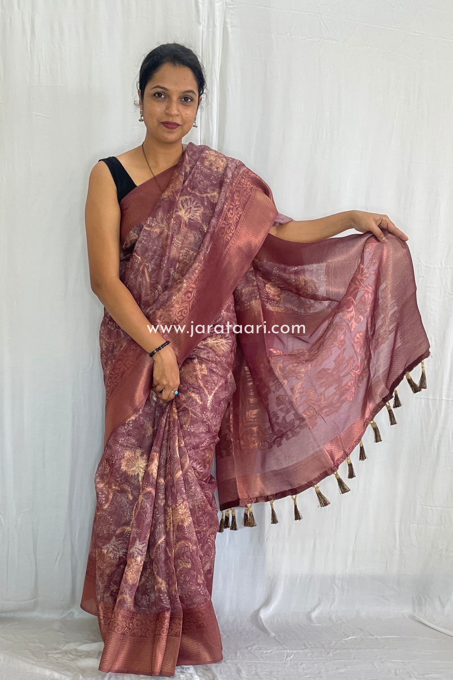 Rose Brown Navya Saree