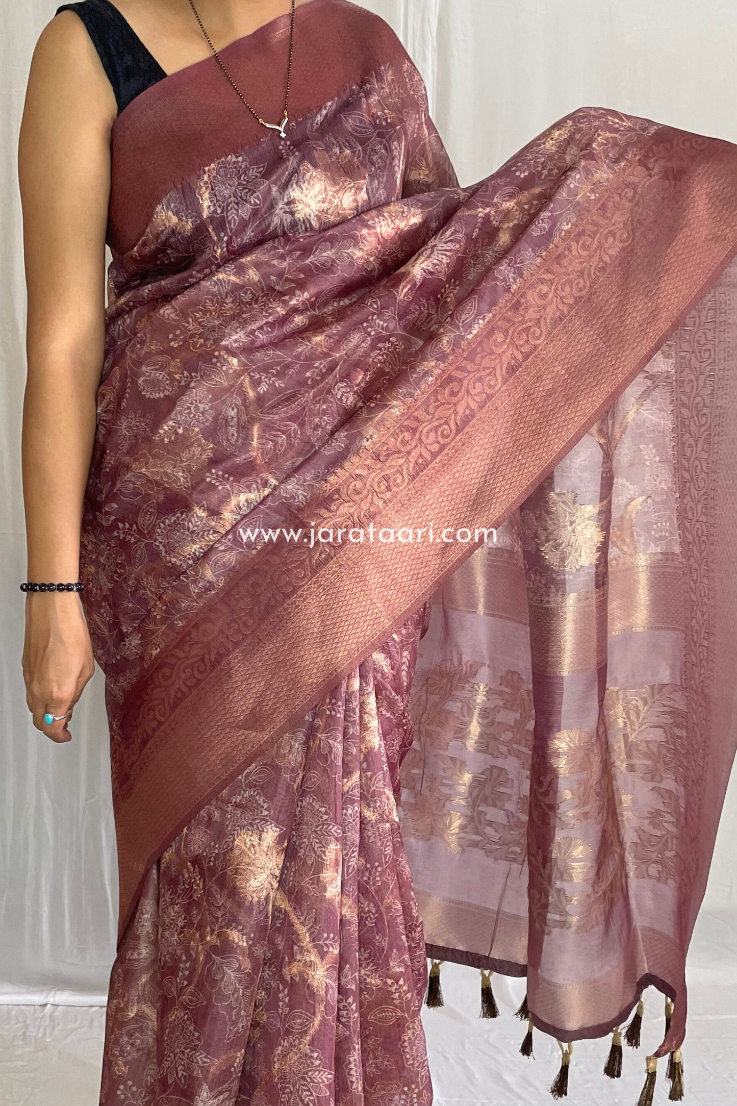 Rose Brown Navya Saree