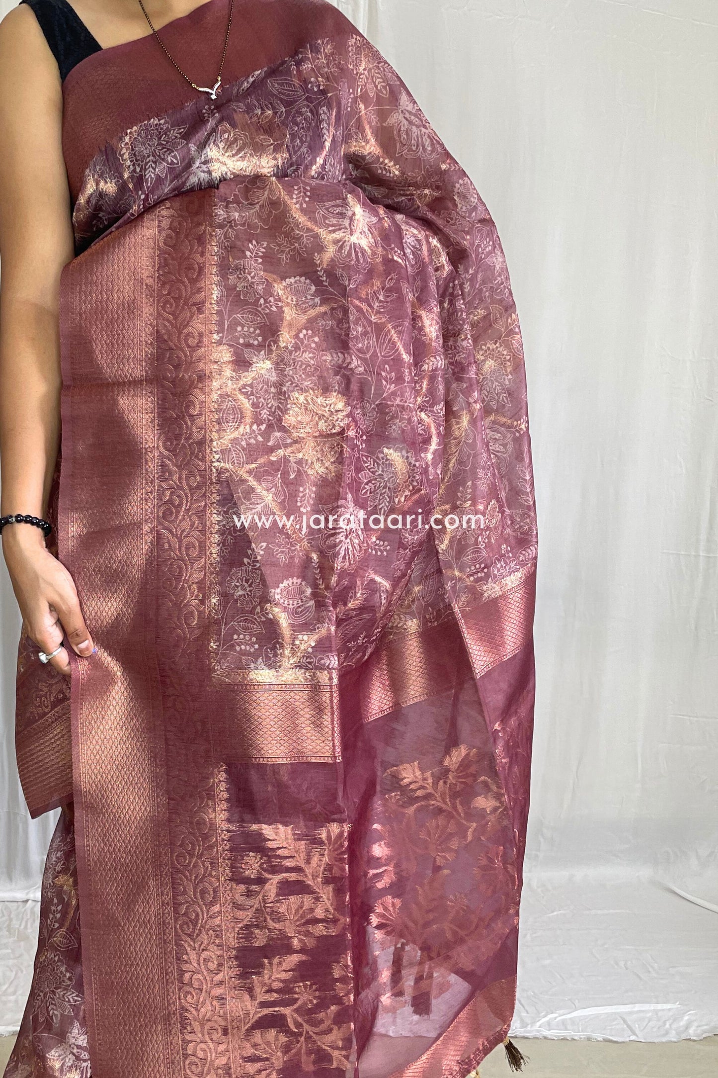 Rose Brown Navya Saree