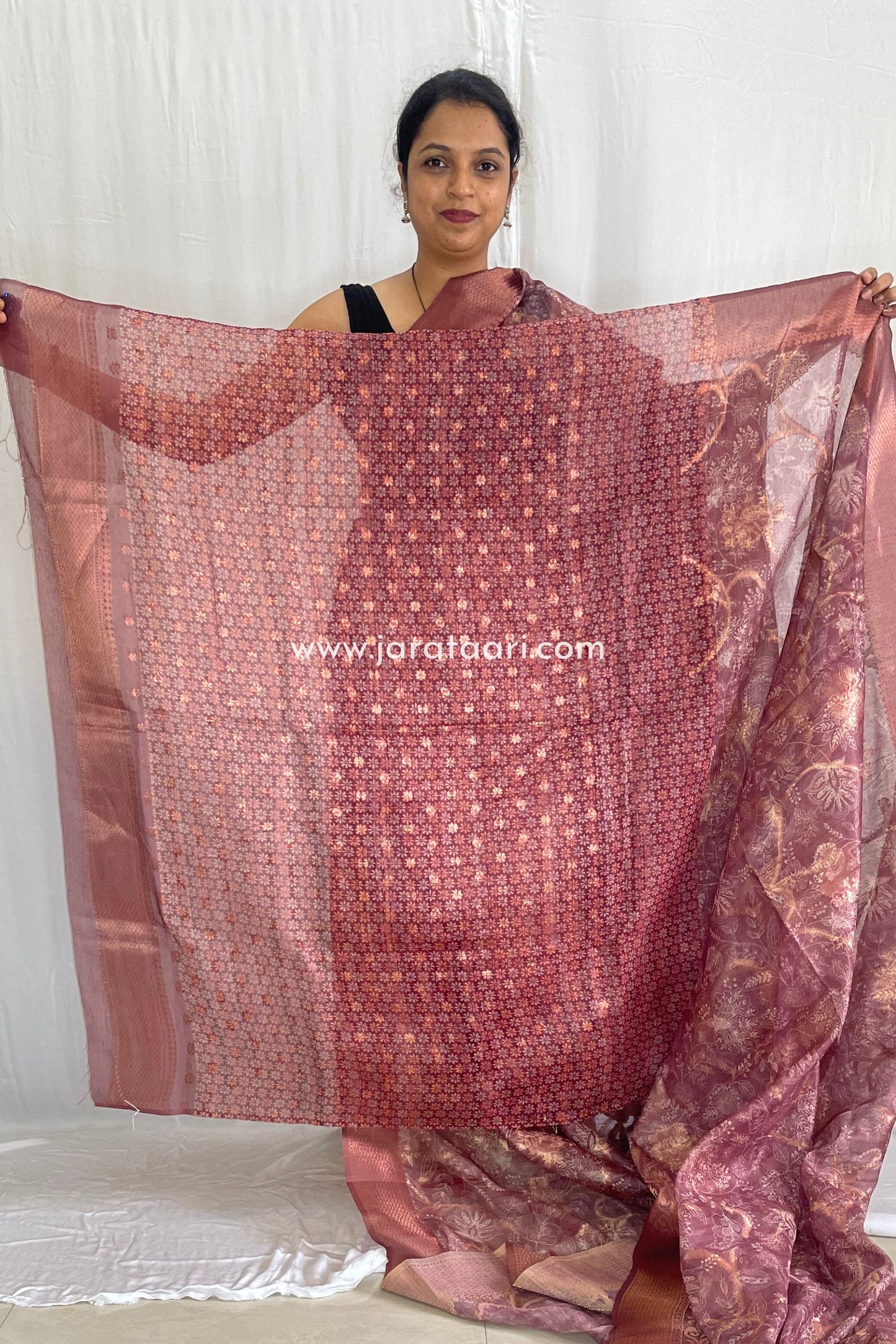 Rose Brown Navya Saree