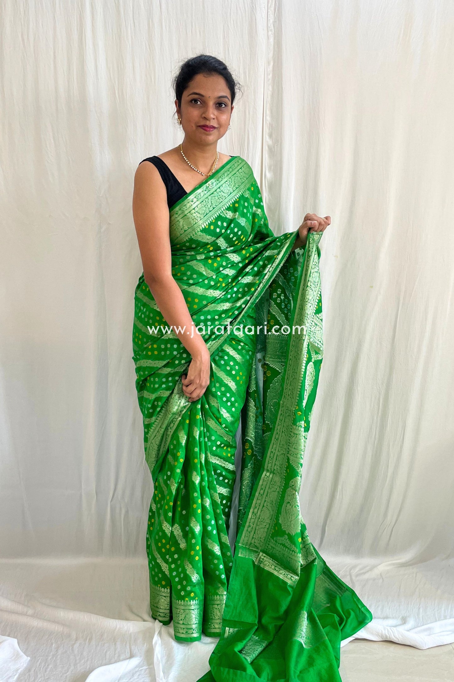 Green Bandhan Saree