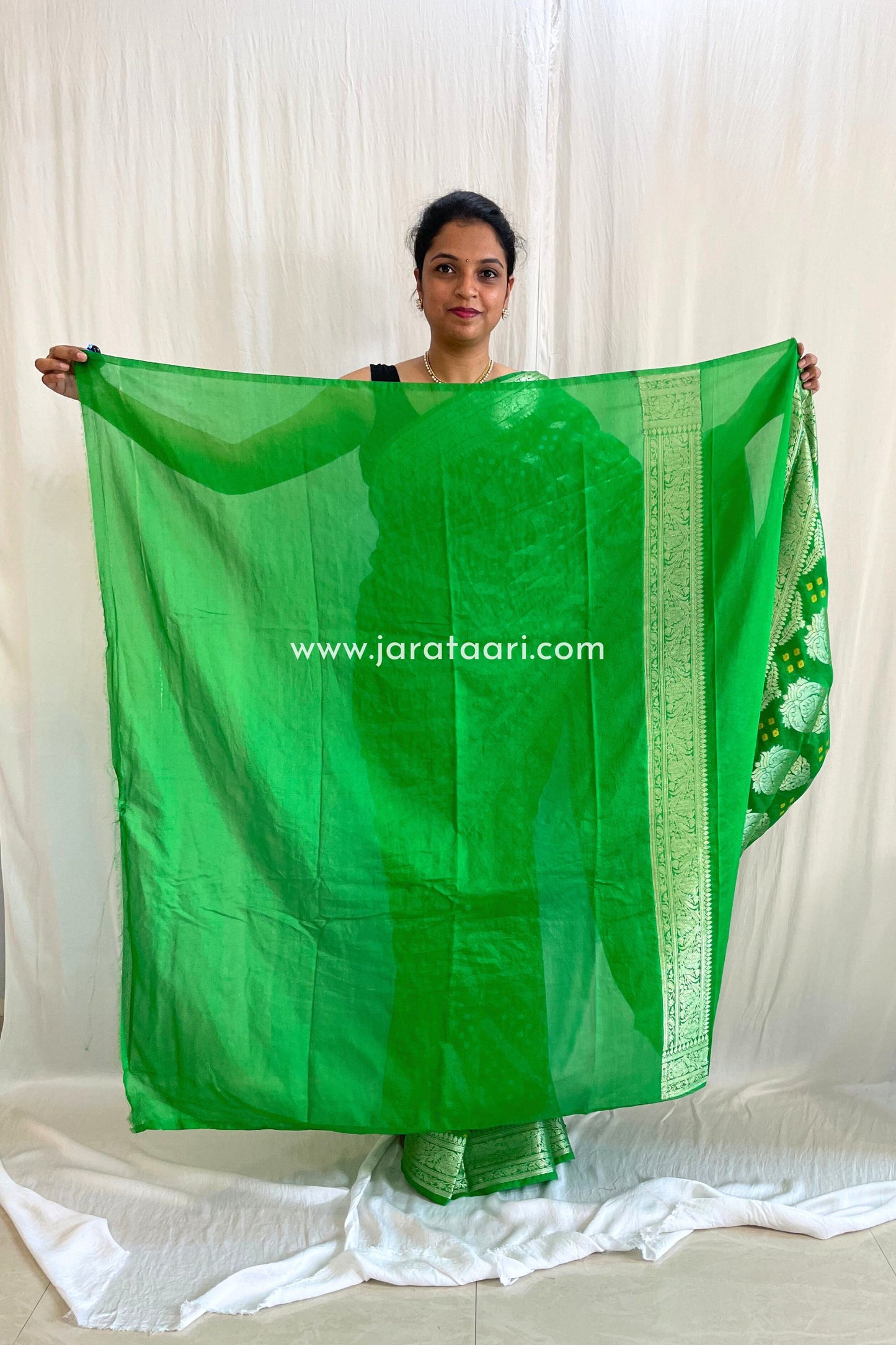 Green Bandhan Saree