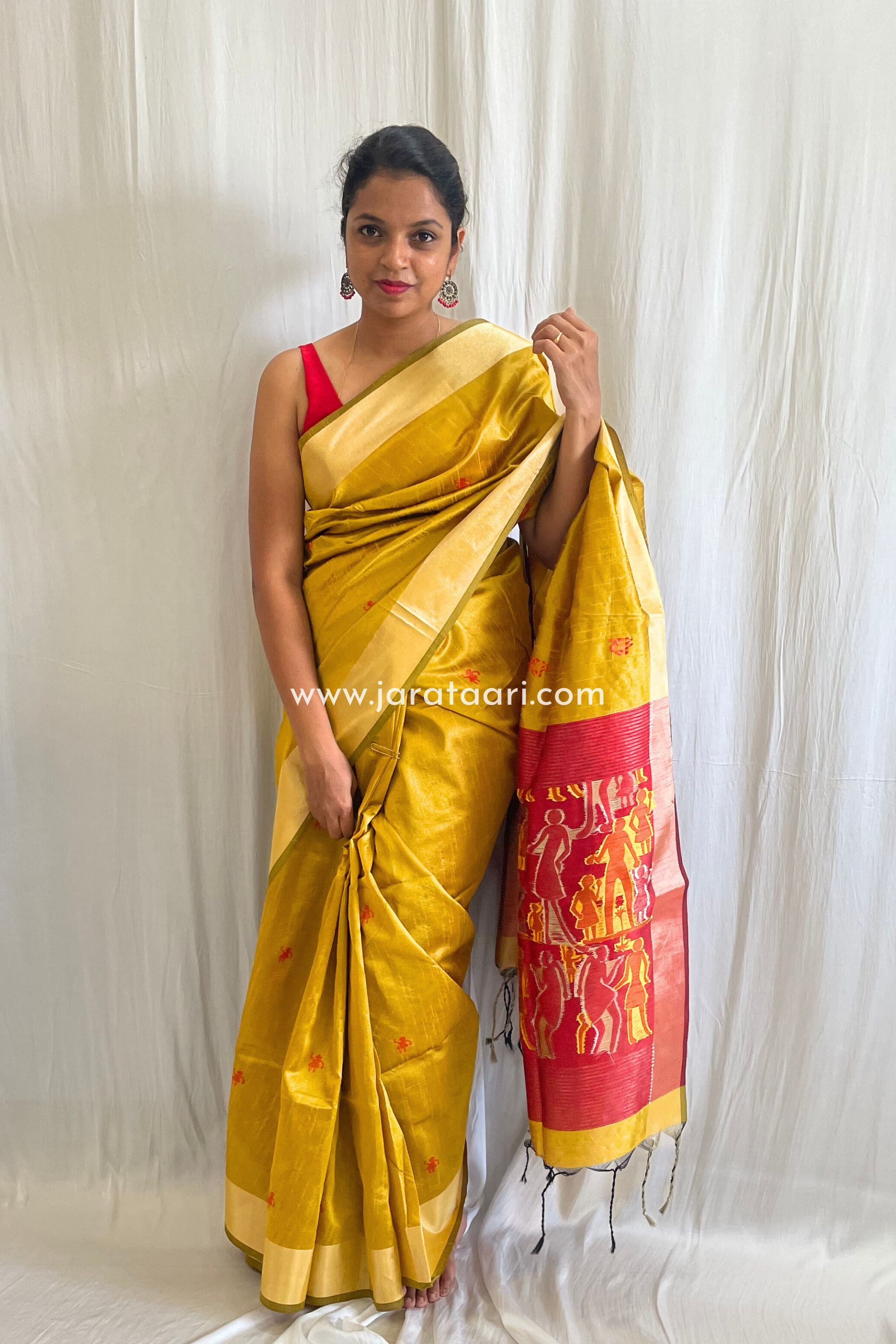 Kimora Bright Yellow Kanjivaram Silk Woven Designer Saree – Kimora Fashion  Pvt Ltd