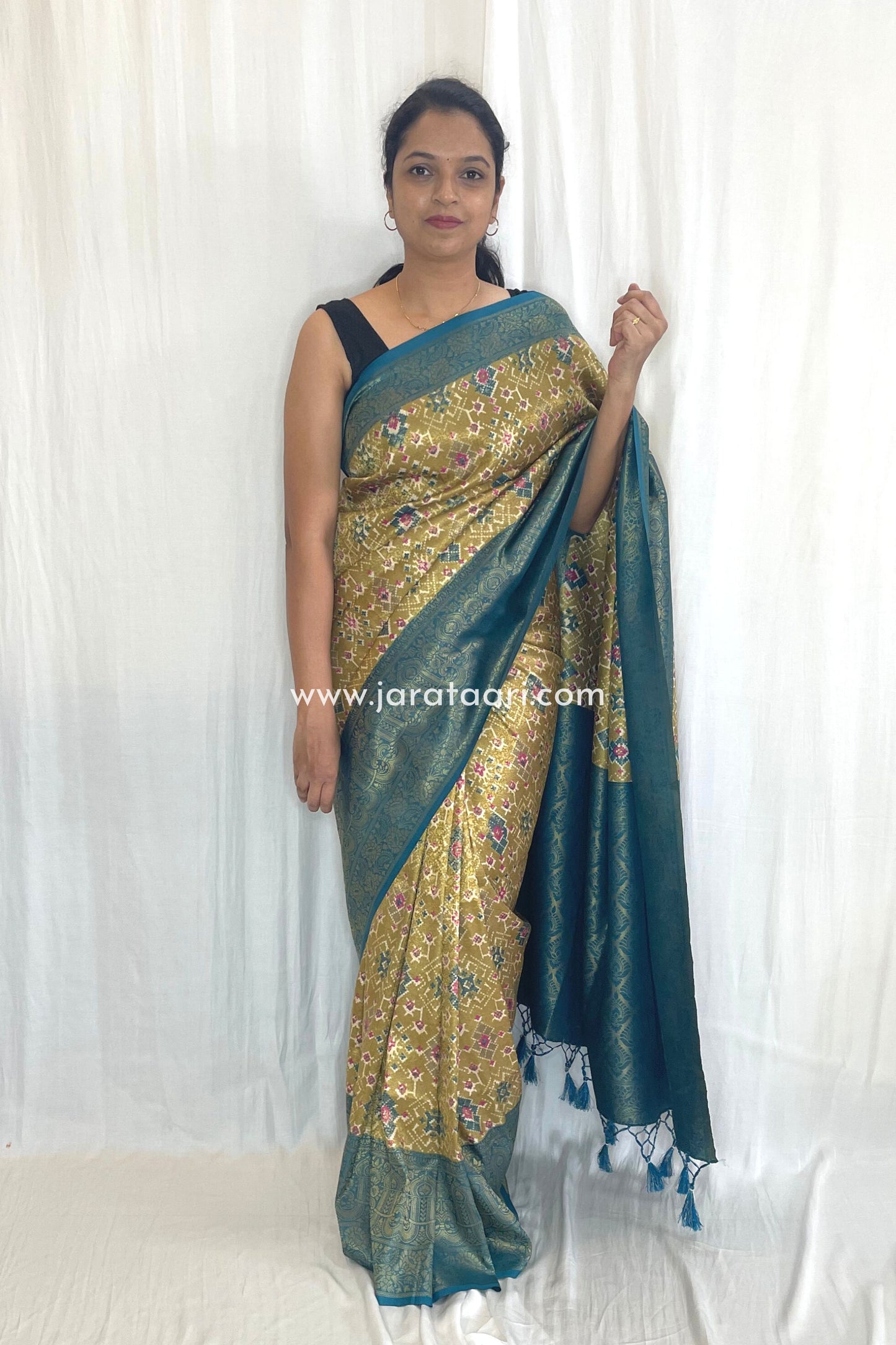 Olive Teal Suhani Saree