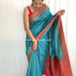 Blue Red Radha Saree