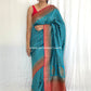 Blue Red Georgette Banarasi Saree Silk Saree - Radha | Jarataari